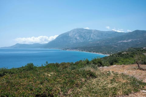 Sea View with Lush Greenery and Mountains