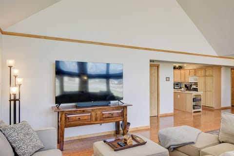 75" TV is perfect for movie nights or watching the big game