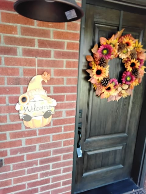 Front door entrance with key box