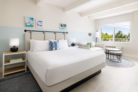 Wake to bright island views from your spacious, beachy bedroom.