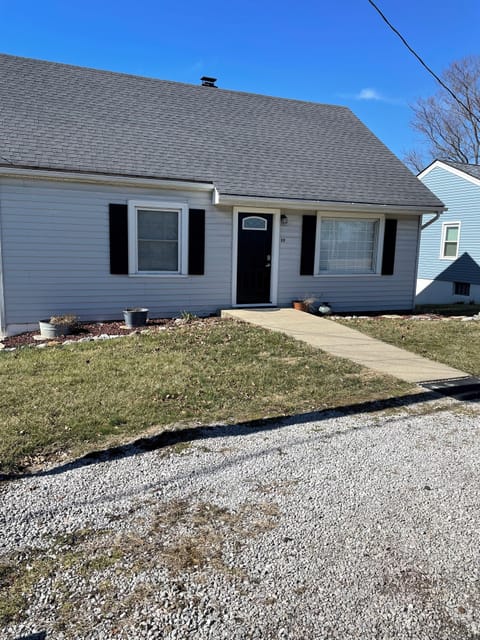 On street parking and there is a small parking pad to the right