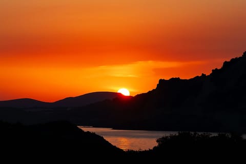 Watch the sky turn gold from your private terrace.