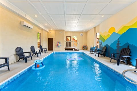 Heated indoor pool, perfect for swimming no matter the season.