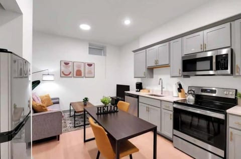 Unit #103- Kitchen and dining area