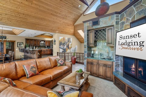 Upstairs Living Room Area looking into kitchen