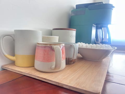 Make your favorite morning brew in the traditional coffee maker or one-cup Keurig.