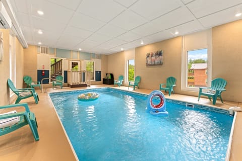Heated indoor pool, perfect for swimming no matter the season.