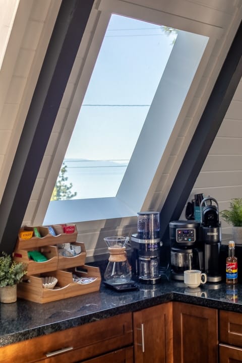 Take in the view while brewing your morning coffee.