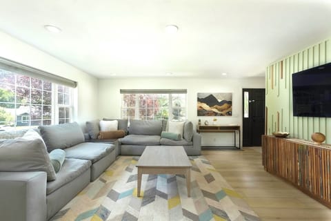 Living room with flat screen TV