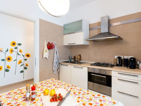 Kitchen, Interior Design, Countertop, Furniture, Major Appliance, Flooring, Kitchen Appliance, Wood, Home, Cabinetry