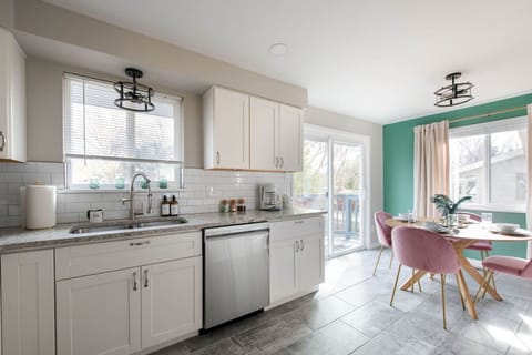 Modern, spacious, and stocked for any meal