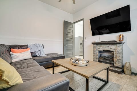 Living Room | Fireplace | Smart TV | Exercise Bike