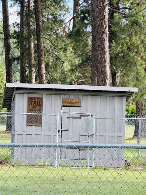 Old Worley Jail located inside Worley Park