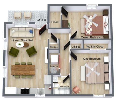 {Floor plan, Home #3} Address 2215A