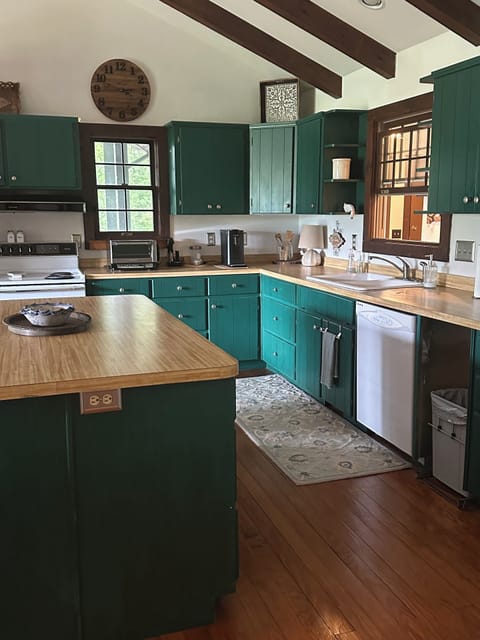 large open concept kitchen with island