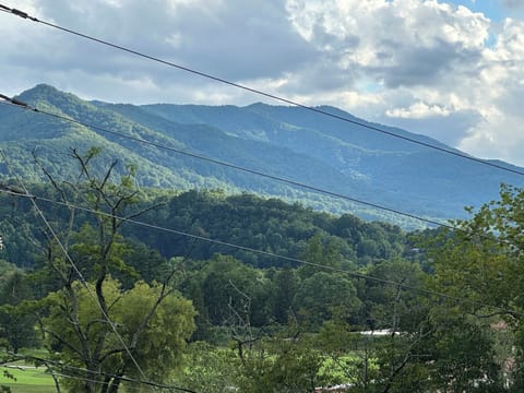 Mountain view from the wrap around porch