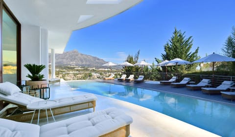 Private swimming pool with a view.