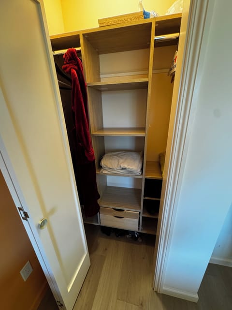 Downstairs bedroom closet (for exclusive guest use)