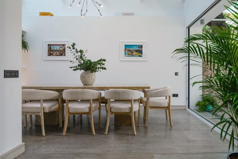 Intimate dining area.