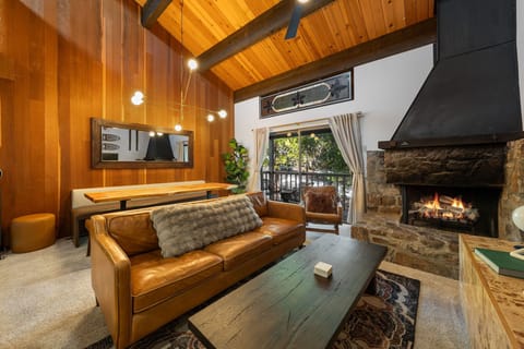 Cozy up to the gas fireplace after a long day of skiing or hiking