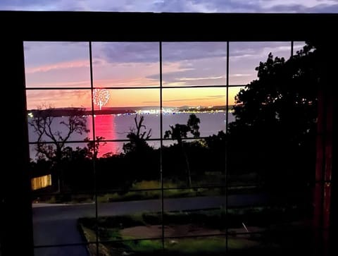 From this deck you can see the city of Eufaula. In July they put on a fireworks show not to be missed....... especially if you can enjoy them from this vantage point!