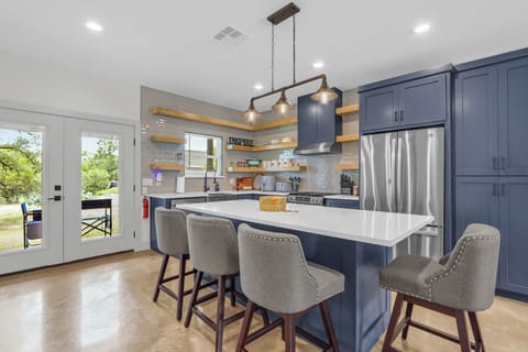 Full kitchen with large center island