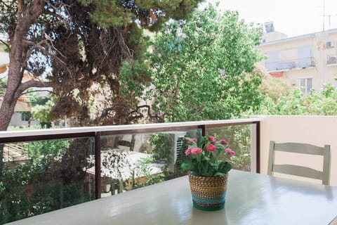 Large balcony dinner table