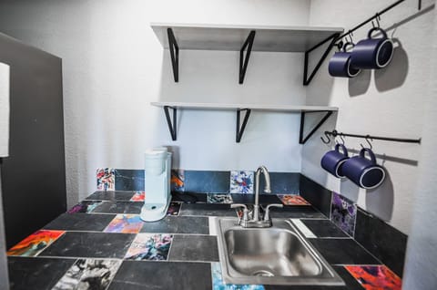 Not quite awake enough to mingle? Your separate coffee nook is there to help