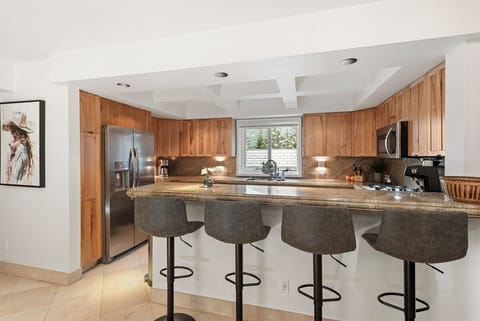 Fully-equipped kitchen.