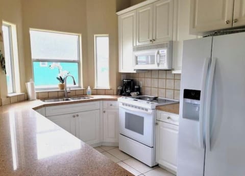 A drip coffee maker with coffee and sweeteners provided to get you started.