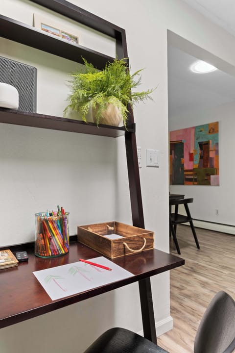 Ready for your creativity or work-from-home responsibilities, our cute little desk is versatile and sweet.