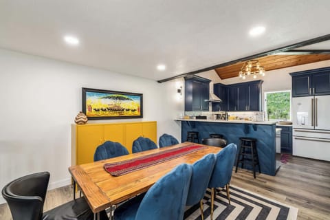 Dining and kitchen space