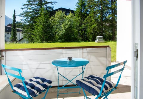 Terrace with garden furniture