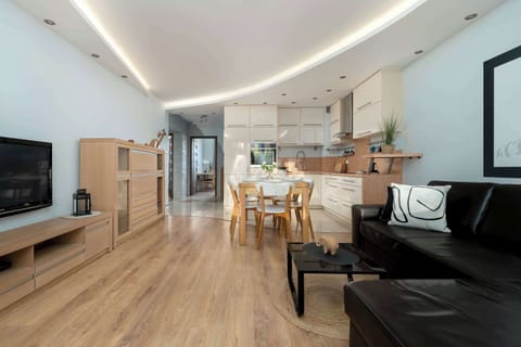 The thoughtfully designed interior blends modern décor with a cozy ambiance.