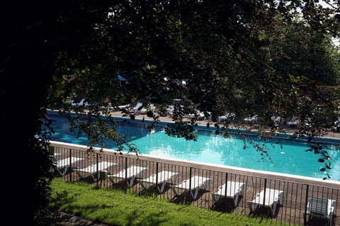 the beautiful outdoor pool a stones throw from the villa