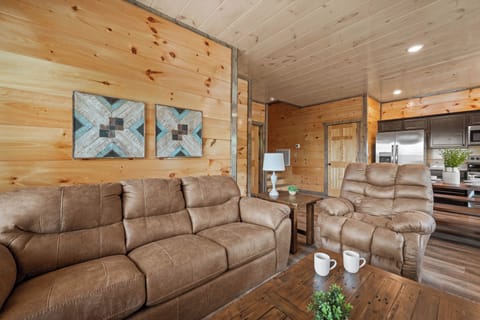 This is where comfort meets cabin charm—cuddle up and stay a while.