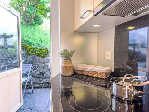 Interior Design, Countertop, Kitchen, Kitchen Appliance, Home Appliance, Major Appliance, Room, Houseplant, Cabinetry, Tap