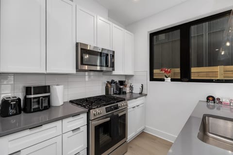 Fully equipped kitchen with ample storage