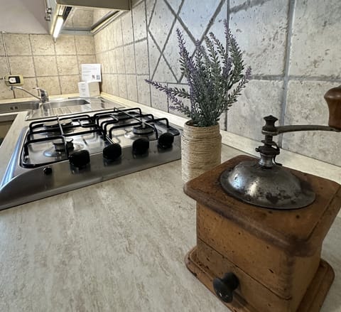 Flooring, Floor, Kitchen, Gas Stove, Countertop, Kitchen Stove, Kitchen Appliance, Tile, Cooktop