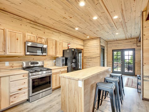 ...The Little Divide features wood finishes...