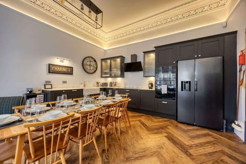 Fully equipped, sleek and spacious kitchen