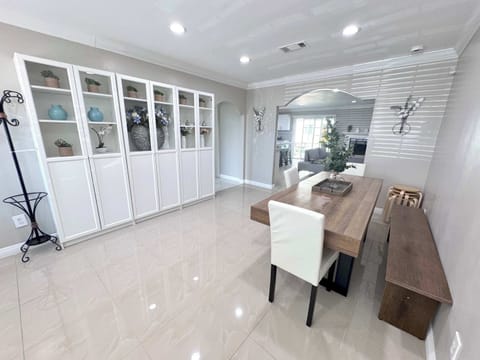 The second living room with dinner table