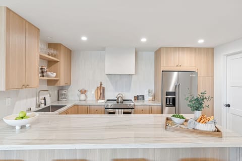 Ample counter space for meal prepping.