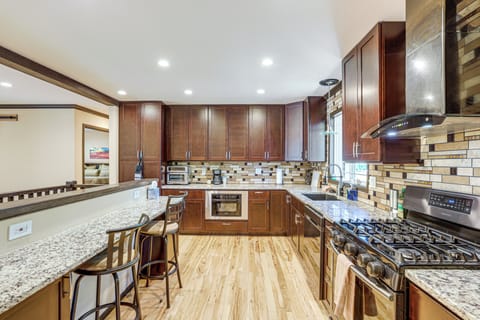 Kitchen | 2-Story Home | Free WiFi | Central A/C & Heating