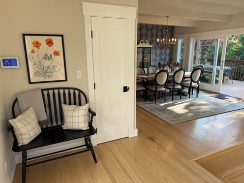 Entry foyer and dining room