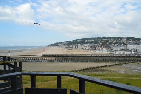 View on the beach of Trouville-sur-Mer