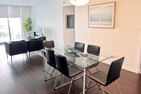 Dining room and living room