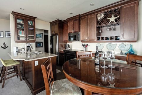 Fully stocked kitchen for preparing and enjoying delicious meals with friends and family.