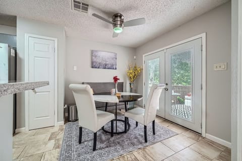 A charming space for dining, conversation, and shared memories.