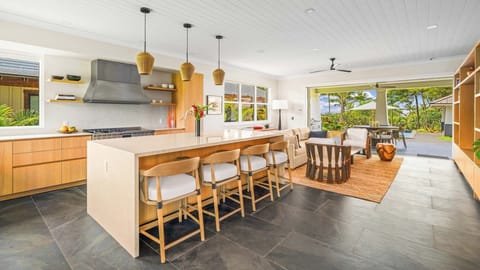 Kukuiula Makai Cottage #33 - Kitchen & Great Room - Parrish Kauai